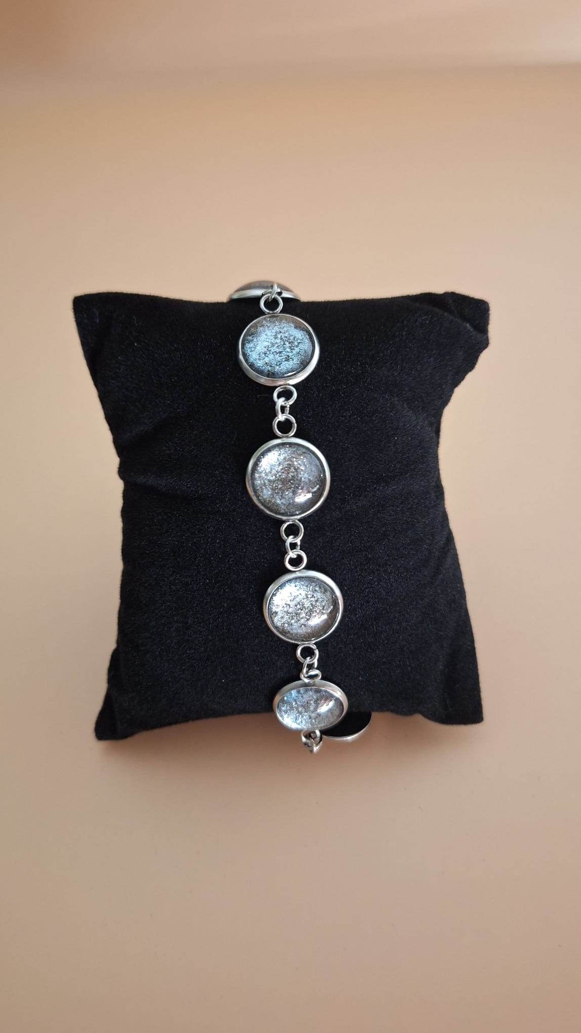 Armkettchen 7-teilig silber-melliert