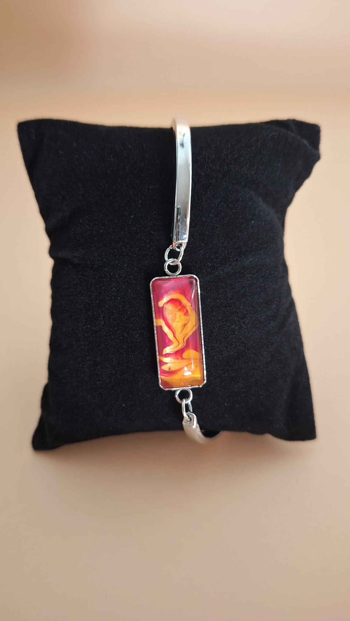 Armband rechteckig orange-rot Armband rechteckig orange-rot