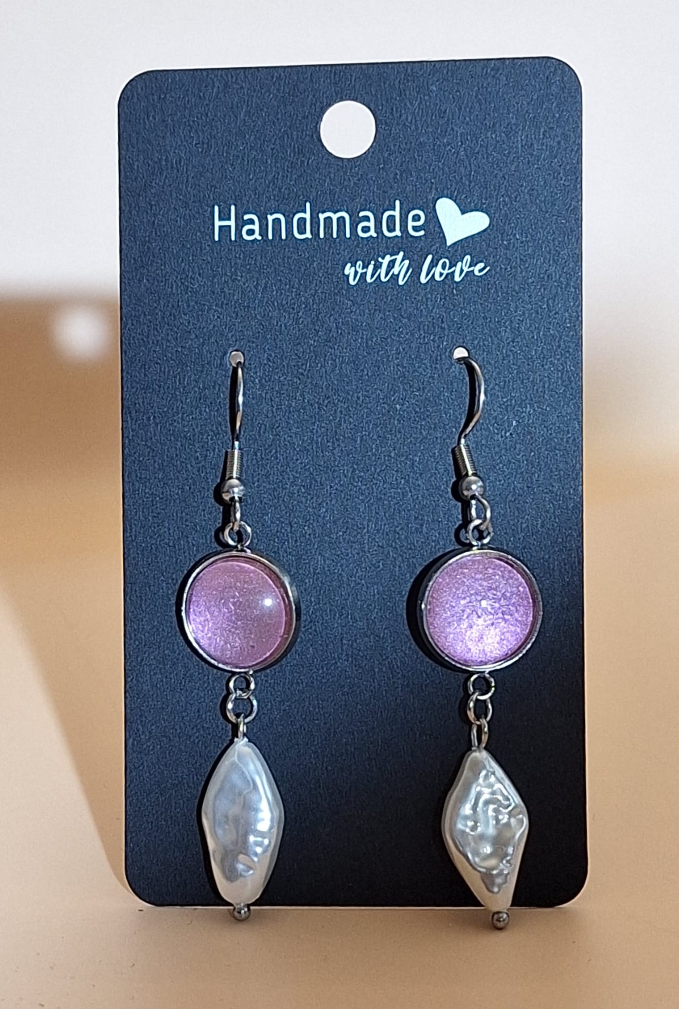 Ohrhänger - Perle - altrosa Ohrhänger - Perle - altrosa